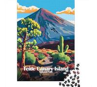 Jigsaw Puzzles for Adults 1000 Pieces Teide Canary Island National Park Spain Puzzle for Adults Woodenboard Puzzles Fun Puzzles Games 1000pcs (75x50cm)