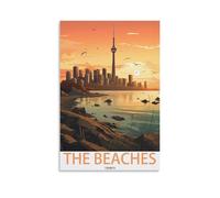 Jigsaw Puzzles for Adults 1000 Pieces The Beaches Toronto Sunset Challenging Game Toys, Impossible Puzzle, Family Decoration Puzzle 38x26cm