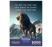 Jigsaw Puzzles for Adults 1000 Pieces The Bottom Motivational Puzzles for Adults Brain Teaser Game Staycation Kill Time Birthday Present, Gifts, 38x26cm/1000pcs