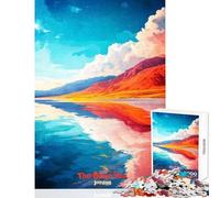 Jigsaw Puzzles for Adults 1000 Pieces The Dead Sea Jordan Art Poster Family Game Birthday Present Home Decoration Toys Challenging To Complete (38X26CM)