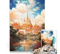 Jigsaw Puzzles for Adults 1000 Pieces The Grand Palace Bangkok Hands-on Game Difficult And Challenge Artists' Collection Fine Arts 38x52cm