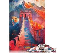 Jigsaw Puzzles for Adults 1000 Pieces The Great Wall of China Jigsaw Puzzle Adult Woodenboard Puzzles Brain Teaser Puzzles For Adults And Teenagers 1000pcs (75x50cm)