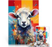 Jigsaw Puzzles for Adults 1000 Pieces The Lamb of Sacrifice Lustige Spiele Jedes Stück ist einzigartig Anspruchsvolles Familienspiel75x50cm