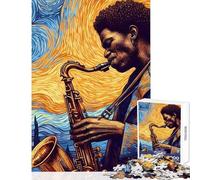 Jigsaw Puzzles for Adults 1000 Pieces The Magic of Jazz Impossible Game Learning Educational Anti-Stress Toys Improving Love between Couples (50x75cm)