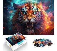 jigsaw puzzles for adults 1000 pieces the mysterious tiger Relax Games 26x38cm Stress Reliever Difficult Challenge for ages 14+