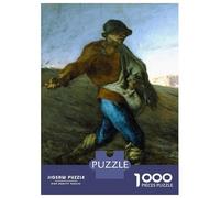 Jigsaw Puzzles for Adults 1000 Pieces The Sower by Millet Adult Jigsaw Hands-on Game Pattern Assembly Challenging To Complete 38x26cm/1000pcs