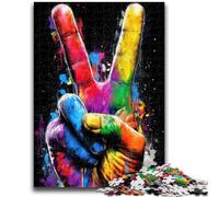 Jigsaw Puzzles for Adults 1000 Pieces The Yeah Gesture Brain Intelligence Challenge Addictive Toys Birthday Present, Gifts, Wall Art 50x75cm