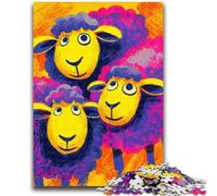 Jigsaw Puzzles for Adults 1000 Pieces Three Sheep for And 14 Years And over Impossible Game Christmas Birthday Gift 26x38cm