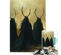 Jigsaw Puzzles for Adults 1000 Pieces Three Wandering Druids Family Game Challenging Game Toys Great Gifts for Games Difficult Hard (Size 50x75cm)