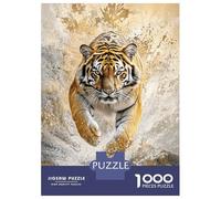 Jigsaw Puzzles for Adults 1000 Pieces Tiger in Motion-2 Puzzles for Adults Family Games Difficult Hard Challenging To Complete 52x38cm/1000pcs
