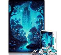 Jigsaw Puzzles for Adults 1000 Pieces Tiny Village In Jungle Puzzles for Teenagers,deal As Gifts for The Whole Family for Ages 14+ 38x26cm