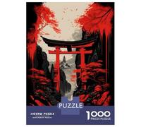 Jigsaw Puzzles for Adults 1000 Pieces Torii Gate 2 Adult Jigsaw Puzzle Brain Teaser Game Precision Cutting Educational Challenge 52x38cm/1000pcs