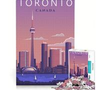 Jigsaw Puzzles for Adults 1000 Pieces Toronto Ontario Travel Art Hands-on Game Difficult And Challenge Artists' Collection Fine Arts 38x26cm