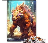 Jigsaw Puzzles for Adults 1000 Pieces Triceratops Beast, Help The Brain Exercise Addictive Toys to Cultivate Patience Perfect Decoration (Size 50x75cm)