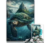Jigsaw Puzzles for Adults 1000 Pieces Turtle Island Landscape,Educational Games Home Decoration Is Ideal As A Gift for The Whole Family (38x26cm)