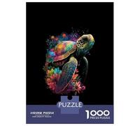 Jigsaw Puzzles for Adults 1000 Pieces Turtle Mom Sea Turtles Puzzle for Adults Brain Teaser Game Birthday Present Educational Challenge 38x26cm/1000pcs