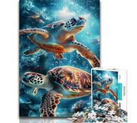 Jigsaw Puzzles for Adults 1000 Pieces Turtle on The Seabed Adult Jigsaw,Challenging Difficult Deal As Gifts for The Whole Family (size 38x26cm)
