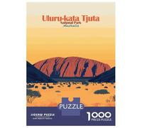 Jigsaw Puzzles for Adults 1000 Pieces Uluru-Kata Tjuta National Park Jigsaw for Adults Relax Games Hand Speed Race Challenging Game Gifts 38x26cm/1000pcs