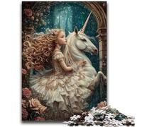 Jigsaw Puzzles for Adults 1000 Pieces Unicorn Girl 1000 Pieces for Adults,is Ideal As Gifts for The Whole Family for Age 14+ (26x38cm)