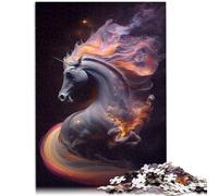 Jigsaw Puzzles for Adults 1000 Pieces Unicorn Out Of Stars Stress Relief 26x38cm Stress Reliever Staycation Kill time for teenager 14+