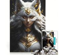 Jigsaw Puzzles for Adults 1000 Pieces Unveiling The Kitsune Brain Teaser Game For Family Fun Improving Love between Couples 50x75cm