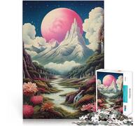 Jigsaw Puzzles for Adults 1000 Pieces Vintage Landscape Wonders Denkspiel Einzigartige Geburtstags- und Geschenkideen75x50cm