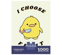Jigsaw Puzzles for Adults 1000 Pieces Violence Funny Duck Fight Jigsaw Puzzle Relaxing Games Precision Cutting Unique Birthday And Xmas Gifts 52x38cm/1000pcs