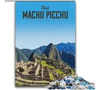Jigsaw Puzzles for Adults 1000 Pieces Visit Machu Picchu, Learning Educational Toys Unique Birthday And Gifts for Age 14+ 75x100cm