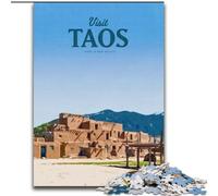 Jigsaw Puzzles for Adults 1000 Pieces Visit Taos, Learning Educational Toys Unique Birthday And Gifts for Age 14+ 50x75cm