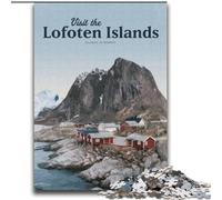 Jigsaw Puzzles for Adults 1000 Pieces Visit The Lofoten Islands, Decompressing Intellectual Educational Toy Birthday Present, Gifts 75x100cm