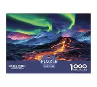 Jigsaw Puzzles for Adults 1000 Pieces Volcano Puzzle Impossible Difficult Challenging for Men Women, Home Decoration 52x38cm/1000pcs