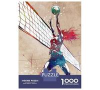 Jigsaw Puzzles for Adults 1000 Pieces Volleyball Watercolor Art Puzzles for Adults Relaxing Games Birthday Present Challenging To Complete 70x50cm/1000pcs