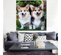 Jigsaw Puzzles for Adults 1000 Pieces,Welsh Corgi jigsaw Puzzle 26x26 inch Challenging puzzles,DIY Puzzles for Home Decoration,Family Puzzle Perfect for Game