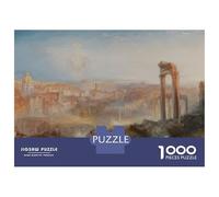Jigsaw Puzzles for Adults 1000 Pieces William Turner Modern Rome Puzzles for Adults Relaxing Games Presents for Women Challenging Game Gifts 70x50cm/1000pcs
