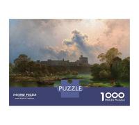 Jigsaw Puzzles for Adults 1000 Pieces Windsor Castle Landscape Puzzle for Adults Brain Teaser Game Birthday Present Educational Challenge 52x38cm/1000pcs