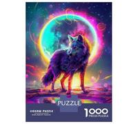 Jigsaw Puzzles for Adults 1000 Pieces Wolf Spirit Art Print-1 Adult Jigsaw Puzzle Relax Games Difficult Hard Great Gift for Gaming 38x26cm/1000pcs