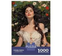 Jigsaw Puzzles for Adults 1000 Pieces Woman With A Green Field Puzzle for Adults Brain Teaser Game Birthday Present Educational Challenge 70x50cm/1000pcs