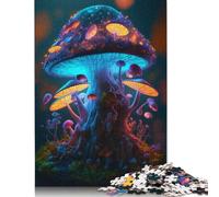 Jigsaw Puzzles for Adults 1000 Pieces Wooden Puzzle Fantasy Mushroom Puzzles Artwork Puzzle Unique Birthday Gifts 1000pcs (75x50cm)