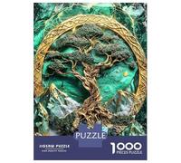 Jigsaw Puzzles for Adults 1000 Pieces World Tree Yggdrasil Art Jigsaw Puzzle Relaxing Games Precision Cutting Unique Birthday And Xmas Gifts 70x50cm/1000pcs