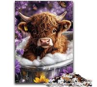 Jigsaw Puzzles for Adults 1000 Pieces Yak Taking A Bath Help The Brain Exercise Addictive Toys to Cultivate Patience A Work of Art 38x26cm