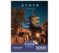Jigsaw Puzzles for Adults 1000 Pieces Yasaka Pagoda Night Puzzles for Adults Family Games Difficult Hard Challenging To Complete 70x50cm/1000pcs