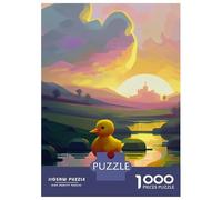 Jigsaw Puzzles for Adults 1000 Pieces Yellow Rubber Duck Nature Puzzles for Adults Family Games Difficult Hard Challenging To Complete 52x38cm/1000pcs