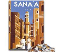 Jigsaw Puzzles for Adults 1000 Pieces Yemen Adult Jigsaw,Decompressing Intellectual Educational Toy Birthday Gift (26x38cm)
