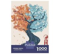 Jigsaw Puzzles for Adults 1000 Pieces Yin Yang Tree Puzzles for Adults Family Game For Family Fun Birthday Present, Gifts, 52x38cm/1000pcs