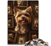 Jigsaw Puzzles for Adults 1000 Pieces Yorkshire Terrier Collage Adult Jigsaw,Decompressing Intellectual Educational Toy Birthday Gift (26x38cm)