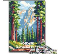 Jigsaw Puzzles for Adults 1000 Pieces Yosemite National Park Poster Challenging To Complete But Fun And Humorous Unique Birthday And Gifts (38x52cm) 1000pcs