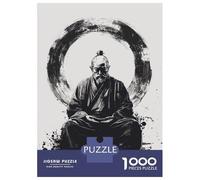 Jigsaw Puzzles for Adults 1000 Pieces Zen Master in Meditation Puzzles for Adults Family Games Difficult Hard Challenging To Complete 52x38cm/1000pcs