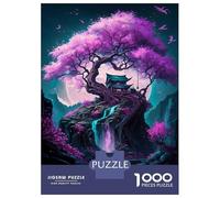 Jigsaw Puzzles for Adults 1000 Pink Magical Tree Puzzle for Adults Anti-Stress Toys Improve Memory Gifts for Friends And Family 70x50cm/1000pcs