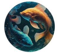 Jigsaw Puzzles for Adults 1000 Pisces circular Puzzle Jigsaw Puzzle Recycled Cardboard 67.5x67.5cm
