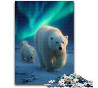 Jigsaw Puzzles for Adults 1000 Polar Bears Adult Jigsaw,learning Educational Is Ideal As A Gift for The Whole Family (75x50cm)